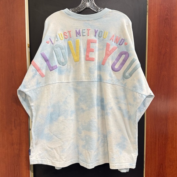 Disney Tops - Disney Dug Spirit Jersey  XXL Up Movie I Just Met You & I Love You Blue Tie Dye